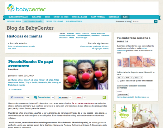 PiccoloMondoPR en Baby Center 